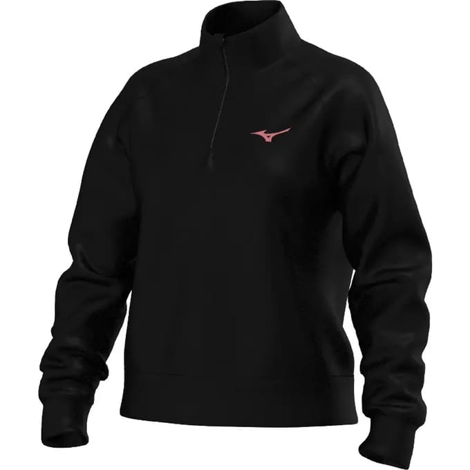 Dames 1/4 zip fleece Mizuno Athletic