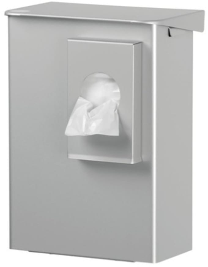 Hygiënebak 6 liter aluminium + zakjeshouder