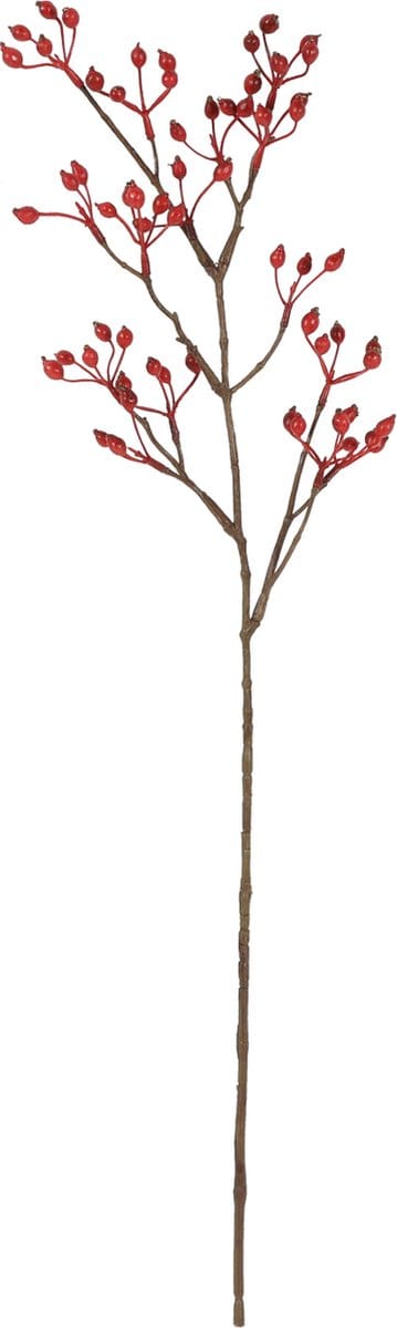Countryfield kunstbloem speelgoed Rosa canina rood 60cm decoratie.