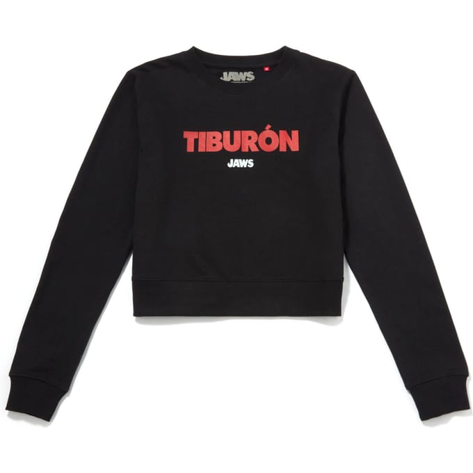 Global Legacy Jaws Tiburon cropped sweatshirt - Zwart - M