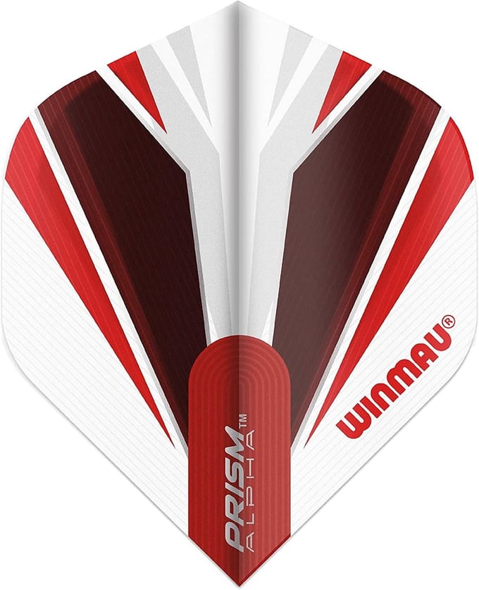 Winmau Prism Alpha White & Red - Dart Flights