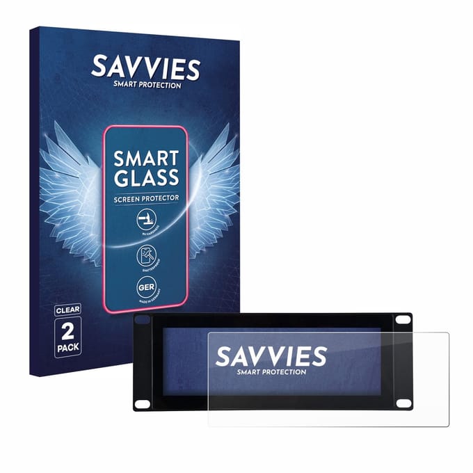 2 Stuks Savvies Screenprotector - geschikt voor GeeekPi DP-0059 7.84" - beschermfolie glas transparant