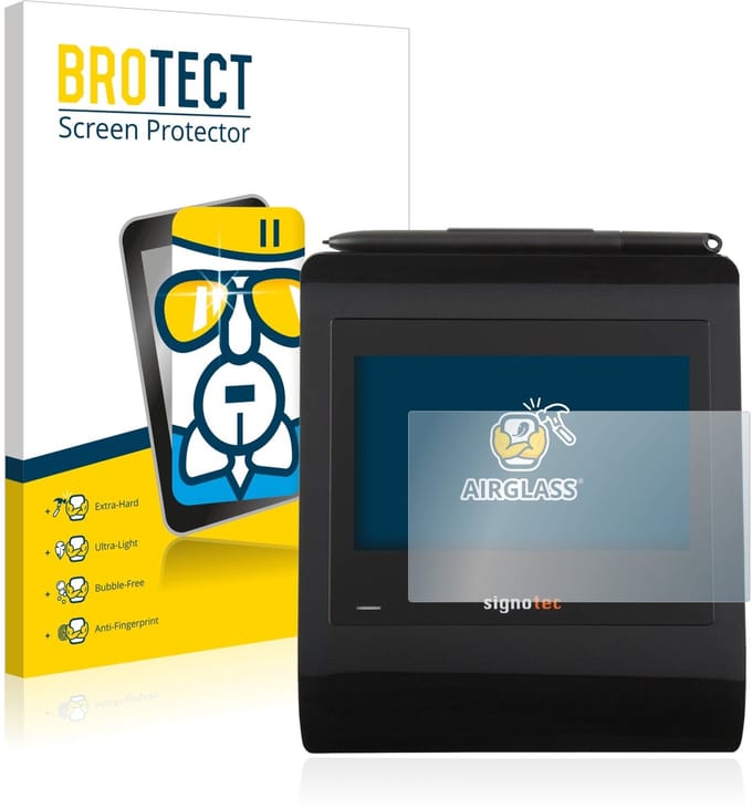 Screenprotector voor Signotec Signature Pad Gamma Beschermglas transparant