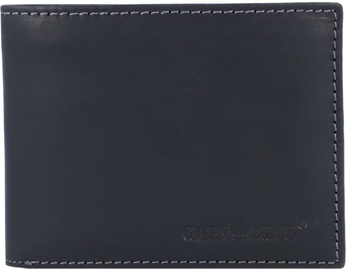 Greenburry Vintage Portemonnee RFID Leer 13 cm - Jongens - Horizontaal - schwarz