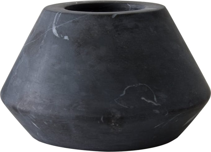 TAK Design Theelicht Maysa 2 - Marmer - 12 x 7 cm - Zwart