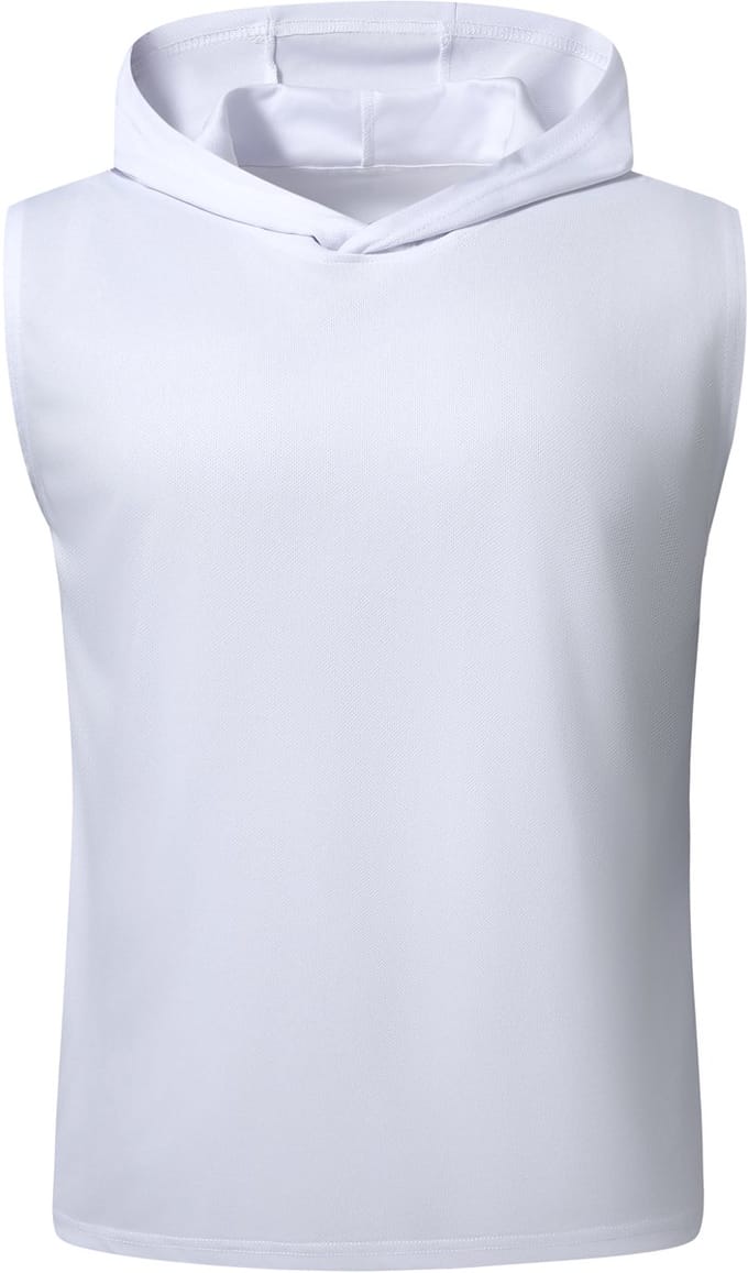 YOUTHUP Heren Mouwloze Sporttop - Capuchon - S