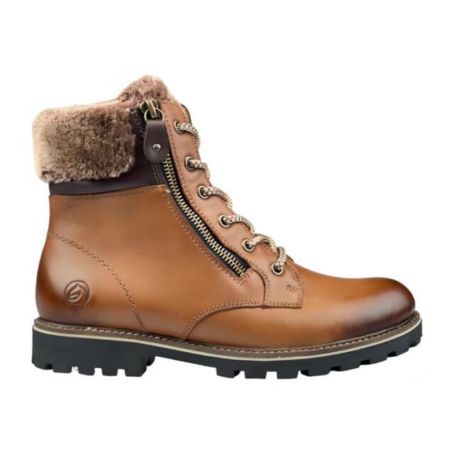 Remonte D8463-25 Veterboots Bruin Leer Dames - Bruin - 42