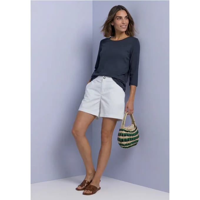 Shirt met 3/4-mouwen en een boothals