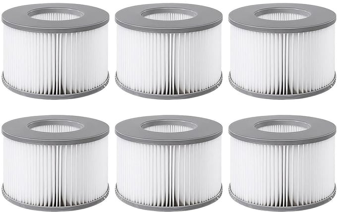 6 filters geschikt voor MSPA opblaasbare spa - Ø106 cm – vervangende filterpatronen