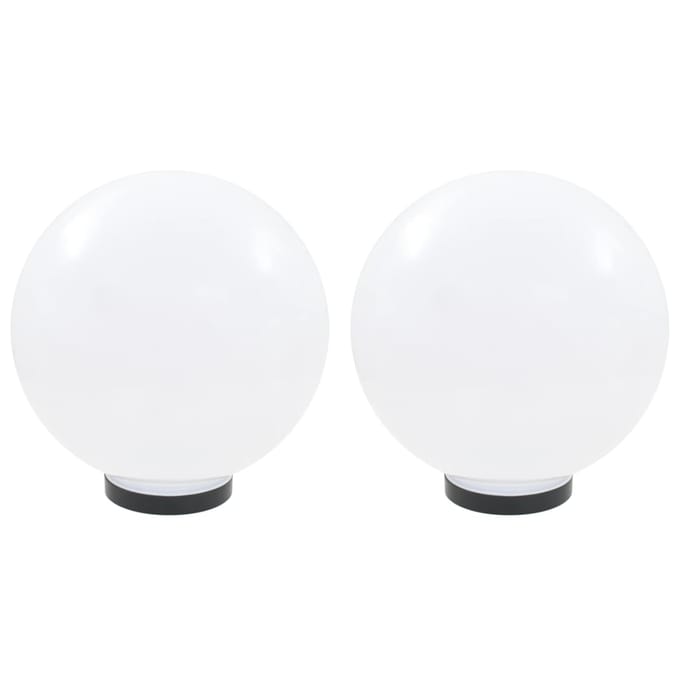 vidaXL LED-bollampen 2 st rond 30 cm PMMA