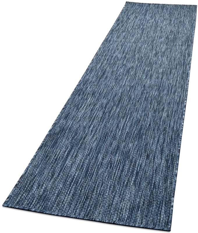 Tapijt Buiten Woonkamer Eetkamer Balkon Weerbestendig 80 x 250 cm Rechthoek 80 x 250 cm Rechthoek blauw