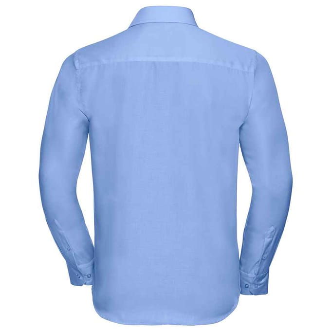 Russell Collection Heren Ultimate Non-Iron Getailleerde Overhemd met Lange Mouwen (Heldere lucht)