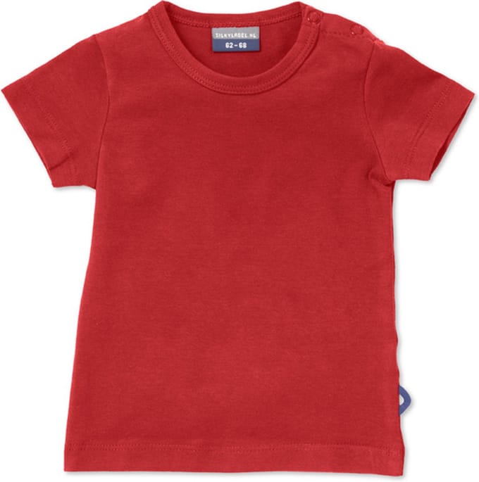 Silky Label t-shirt hypnotizing red - korte mouw - maat 62/68 - rood
