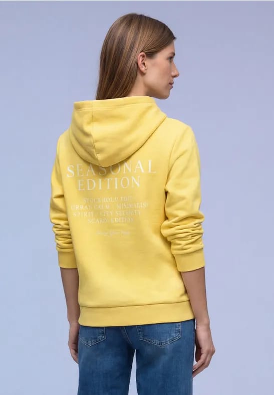 Hoodie met achteropdruk