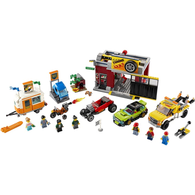 LEGO Stad: Nitro Wheels Tuning Workshop Bouwset (60258)