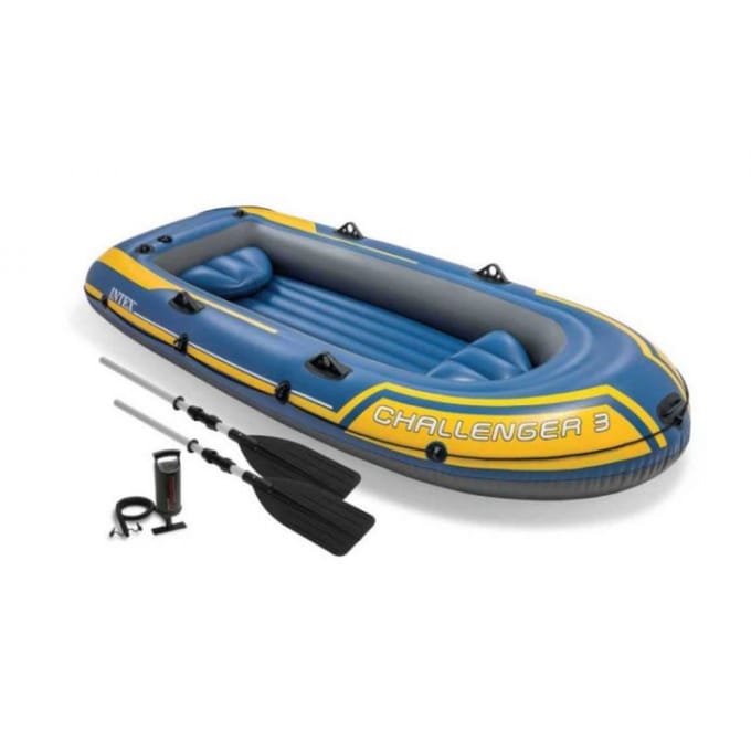 Intex Challenger 2 Boot Set - 295 x 137 x 43 cm - Inclusief peddels en pomp