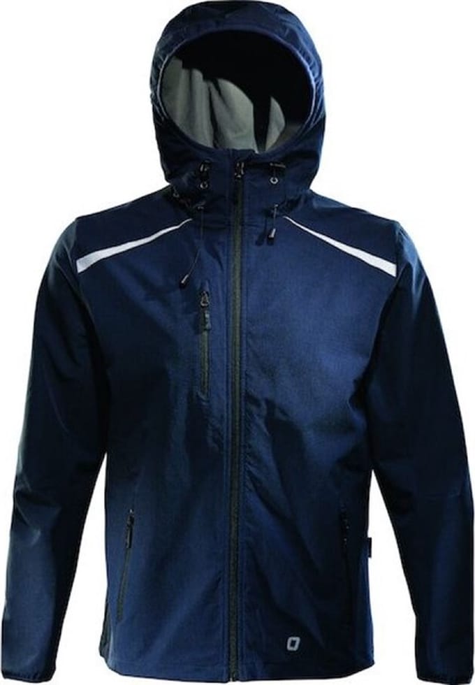 Opsial softshell jas - Clide - waterafstotend - blauw - L