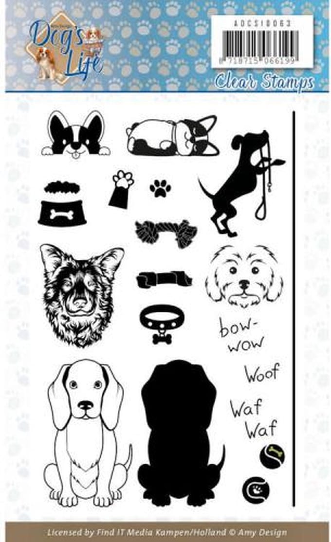 Amy Design - Clearstamp - Dog`s Life - ADCS10063