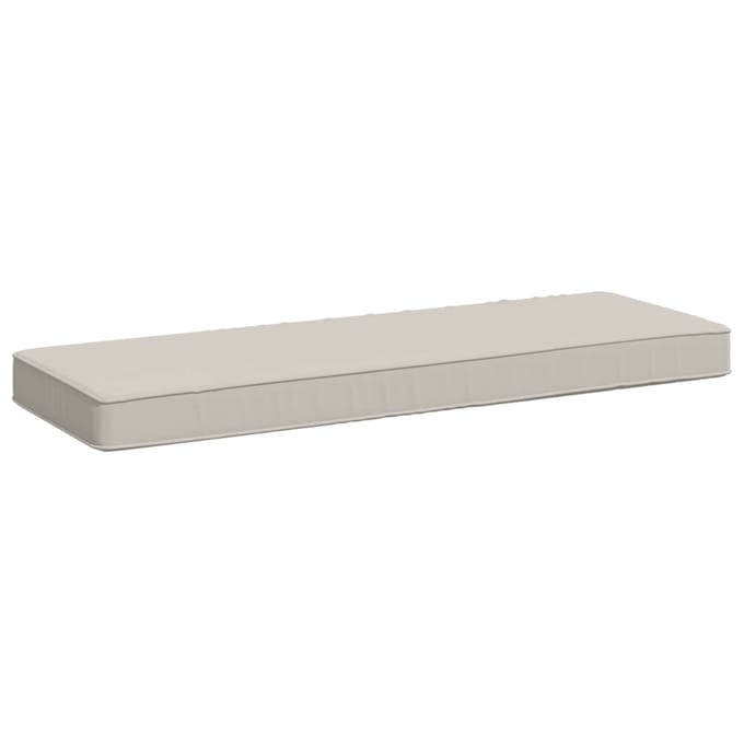 vidaXL - 1-delig - Bankkussen - VUGHT - 100% - Polyester - Wit - 80 - x - 40 - x - 5 - cm
