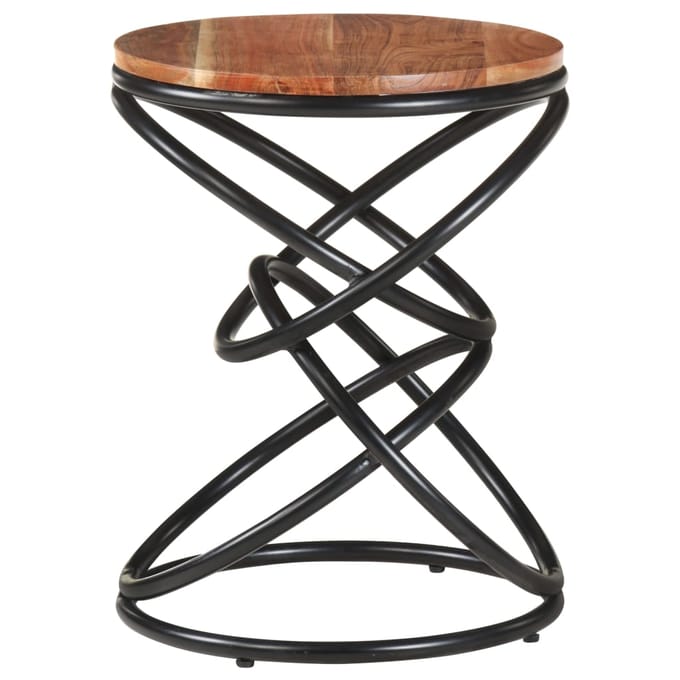 vidaXL - Bijzettafel - 40x40x52 - cm - massief - acaciahout