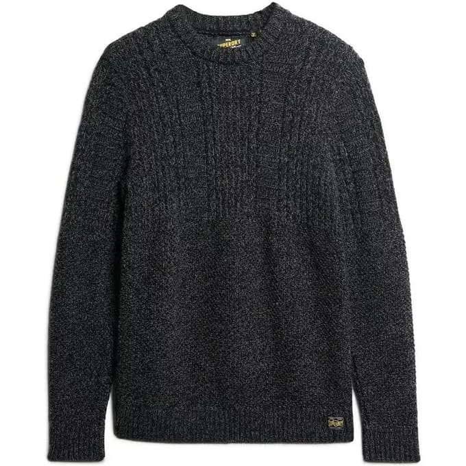 Superdry - Jacob kabeltrui - Heren - Sweaters