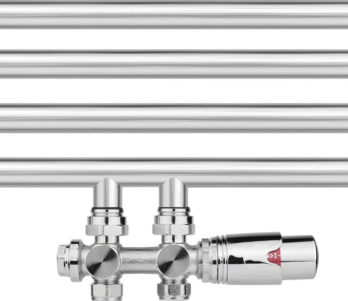 Thermostaat H-ventiel voor Badkamerradiatoren - 2-Buissysteem