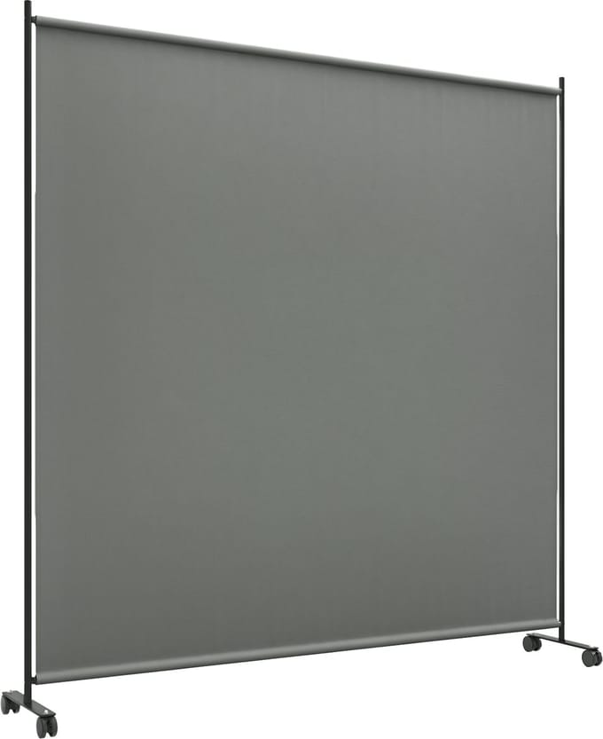 Outsunny privacyscherm voor buiten - polyester - 183x30x181cm - donkergrijs