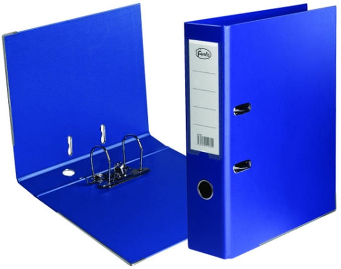 Centrum Opbergmap A4 80mm blauw PVC 91064.