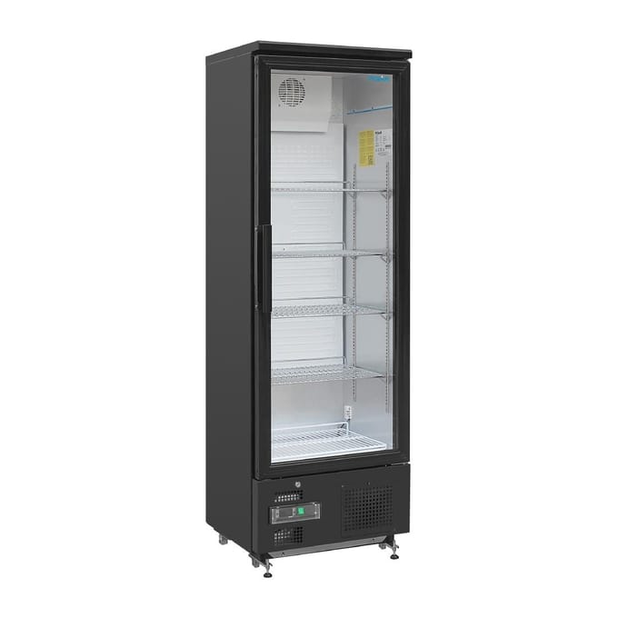 Polar G-serie staande barkoeling/display koeling 307L zwart