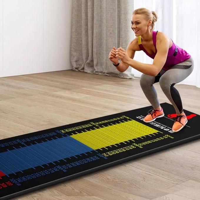 Springmat - Oefenmat Trainingsmat - Springen Meten - Dubbelzijdig Antislip - 350 cm - Niet gespecificeerd