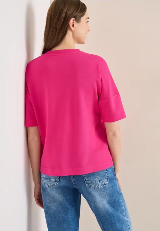Shirt met knoopdetail