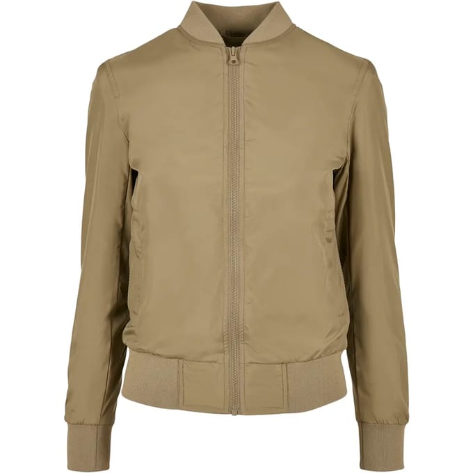 Urban Classics - Light Bomber jacket - S - Groen/Bruin