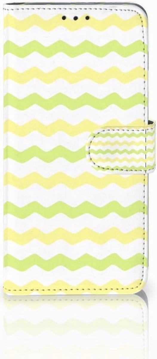 Samsung Galaxy S10 Plus Telefoon Hoesje Waves Yellow