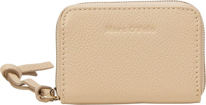 Marc O'Polo Leren Portemonnee Melissa Zip Wallet Blushed Camel Beige