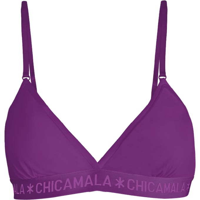 Dames 1-pack Triangle Top Effen