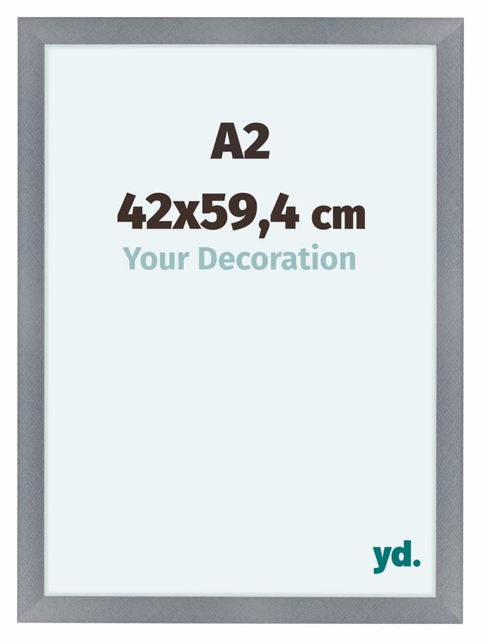 Your Decoration - Fotolijst A2 42x59,4 cm - MDF - Aluminium Geborsteld - Como
