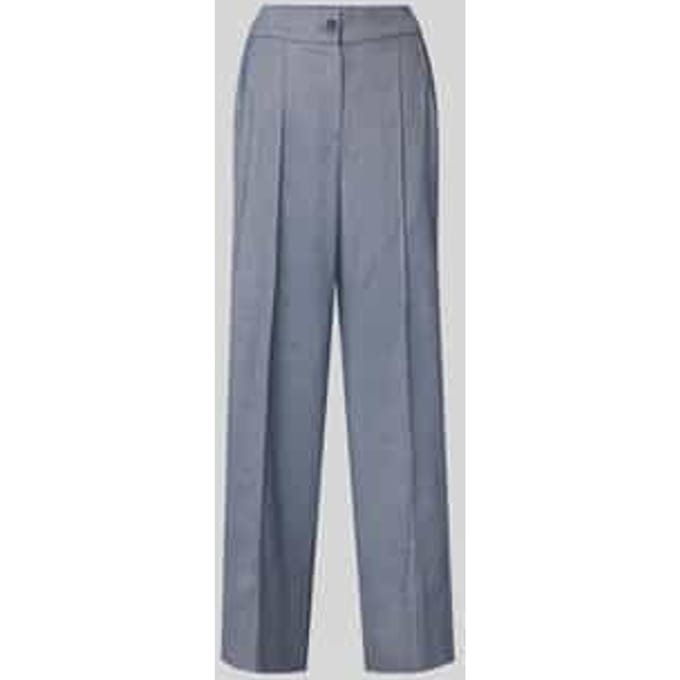 Broek van viscosemix met persplooien
