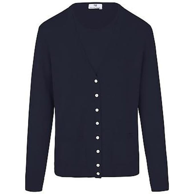 Twinset 100% scheerwol Van Peter Hahn blauw
