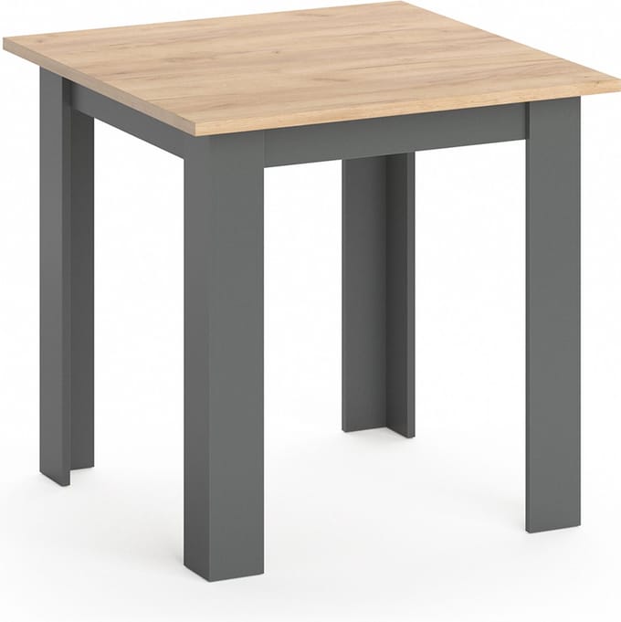 Vicco Karlos Eettafel – 80 x 80 cm Krachtige eik goud