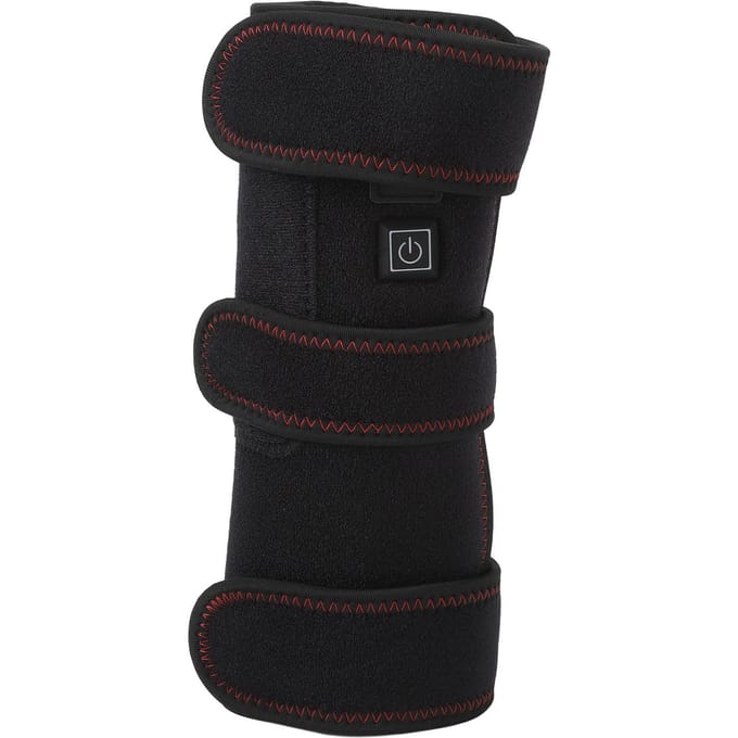 Enveloppement coude chauffant portable long chauffant poignet électrique chauffage bras coude genouillère pour thérapie par la chaleur black