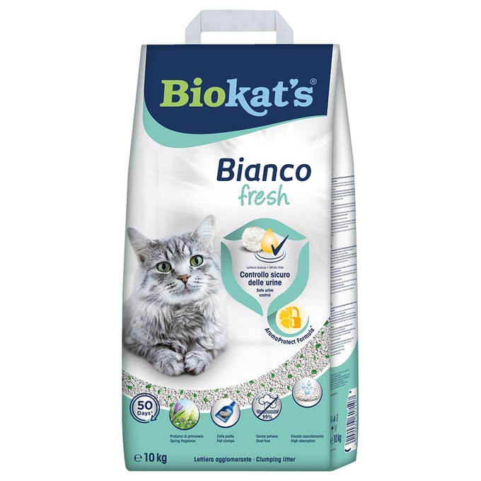 2x10kg Bianco Fresh Biokat's Kattenbakvulling