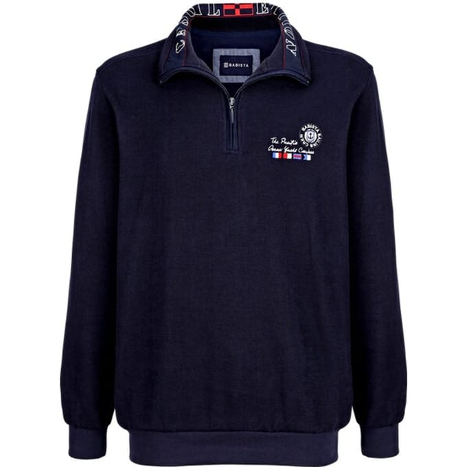 Babista herren Sweatshirt - 56/58 - donkerblauw - Plus Size