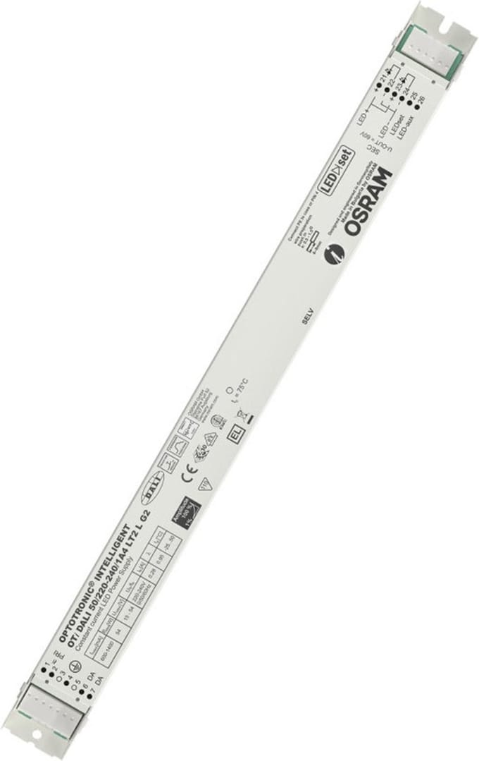 Osram LED Driver | 600mA/1400mA 12W/50W 15V/54V | DALI Dimbaar IP20