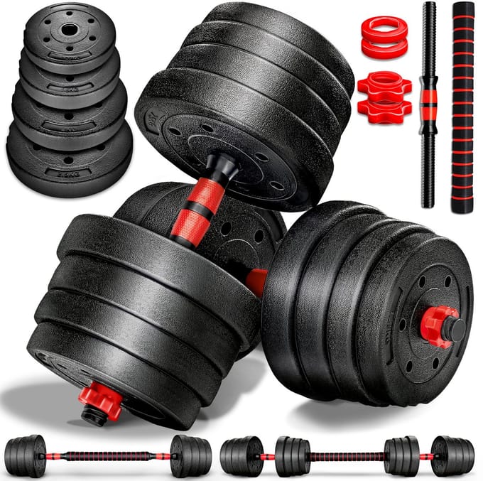 2-in-1 verstelbare halterset - 30 kg