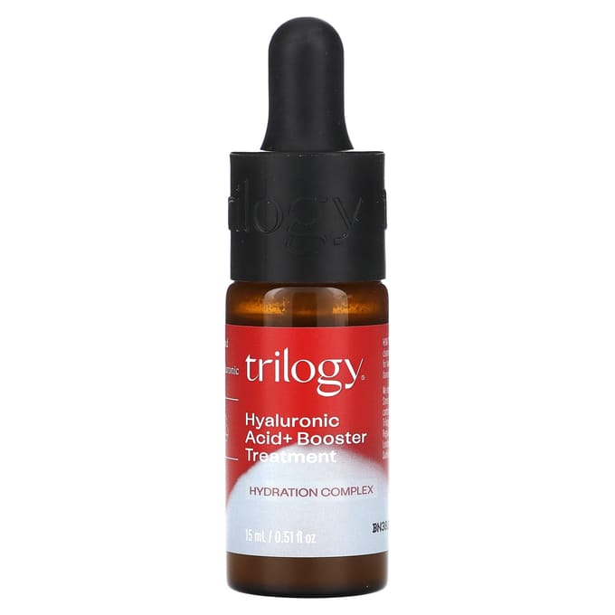 Trilogy, Hyaluronic Acid + Booster Treatment, 0.51 fl oz (15 ml) black