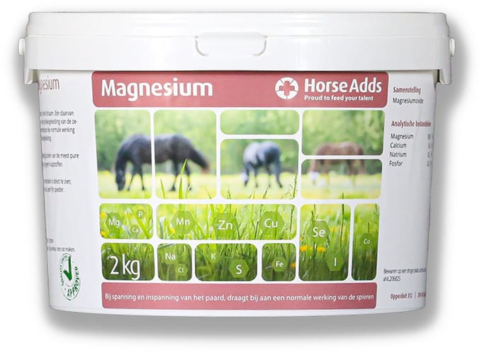 Magnesium 2 kg - Horse Adds Paardensupplementen