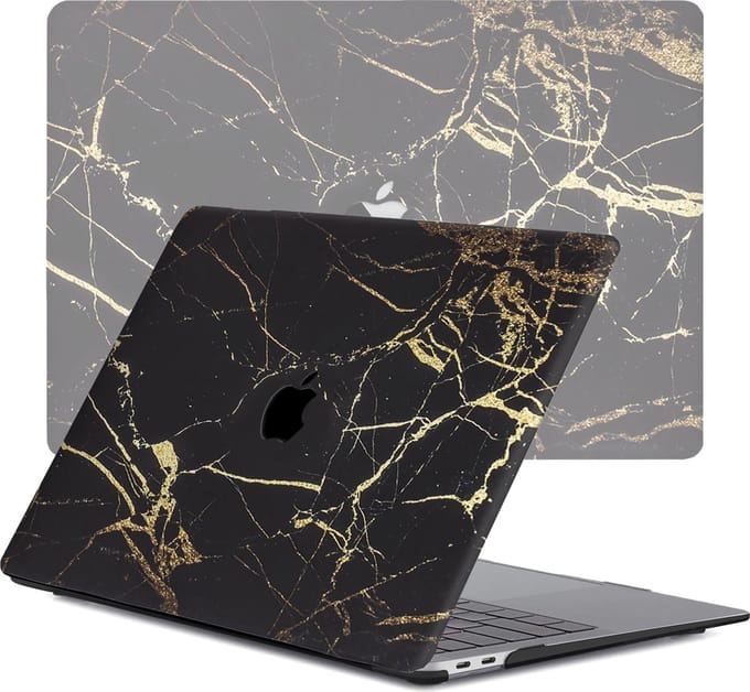 Lunso Geschikt voor MacBook Pro 16 inch (2019) cover hoes - case - Marble Nova