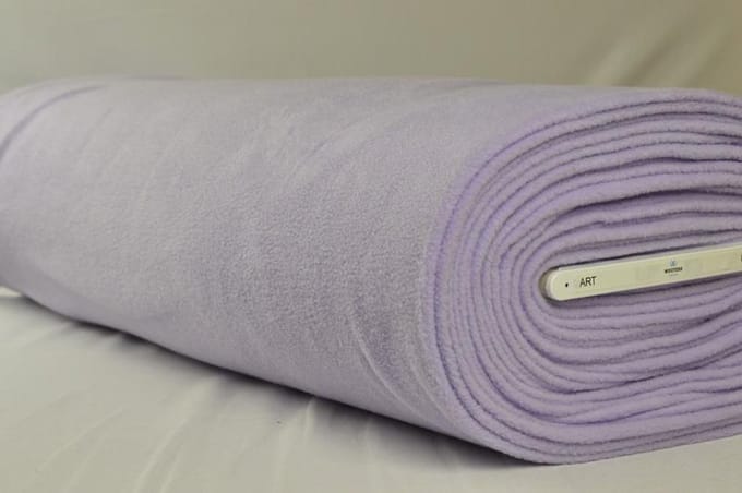 Fleece stof - Lavendel - 10 meter