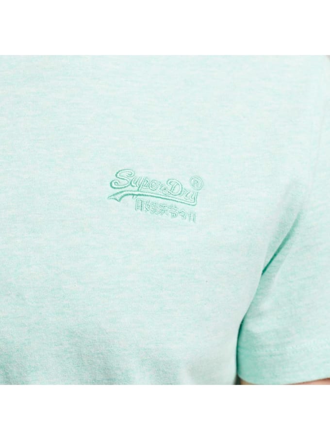 Superdry Organic Cotton Essential Logo T-Shirt Light Mint Green Marl