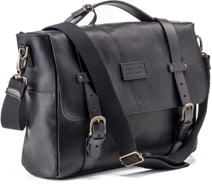 Leather Messenger Black